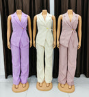 Conjunto de calças e colete